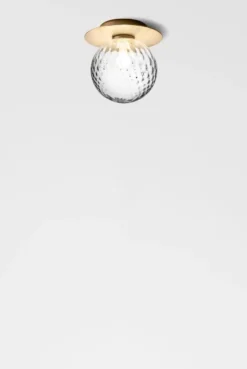 Nuura Liila 1 vegglampe/taklampe - medium - nordic gold / optikk