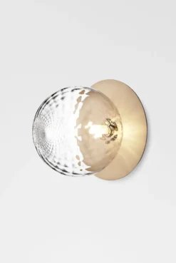 Nuura Liila 1 vegglampe/taklampe - large - nordic gold / optikk