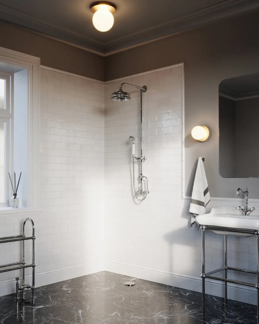 Nuura Liila 1 vegglampe/taklampe - large - nordic gold / opal