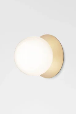 Nuura Liila 1 vegglampe/taklampe - large - nordic gold / opal