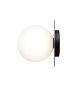 Nuura Liila 1 vegglampe/taklampe - large - svart / opal
