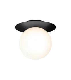 Nuura Liila 1 vegglampe/taklampe - large - svart / opal