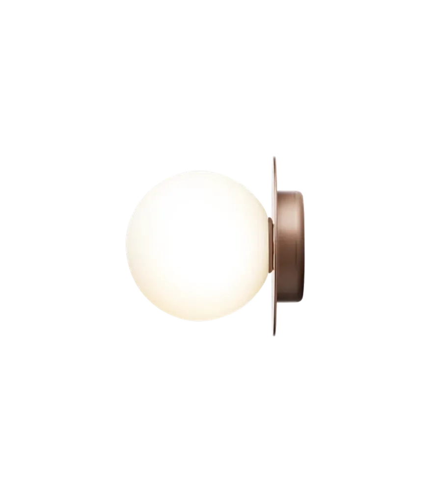 Nuura Liila 1 vegglampe/taklampe - medium - bronse/opal