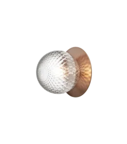 Nuura Liila 1 vegglampe/taklampe - medium - bronse/optic