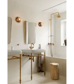 Nuura Liila 1 vegglampe/taklampe - medium - bronse/optic