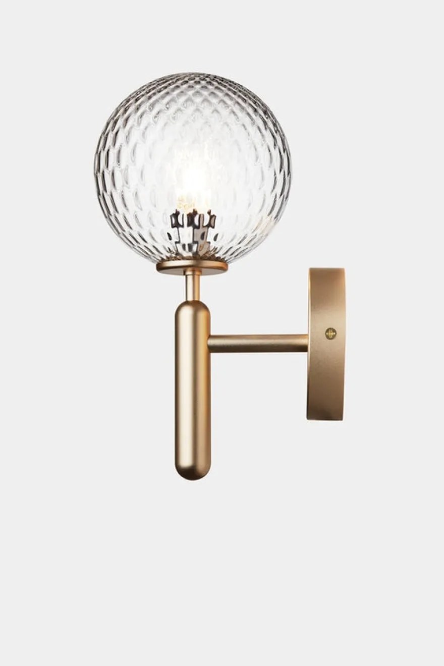 Nuura Miira vegglampe messing / optikk