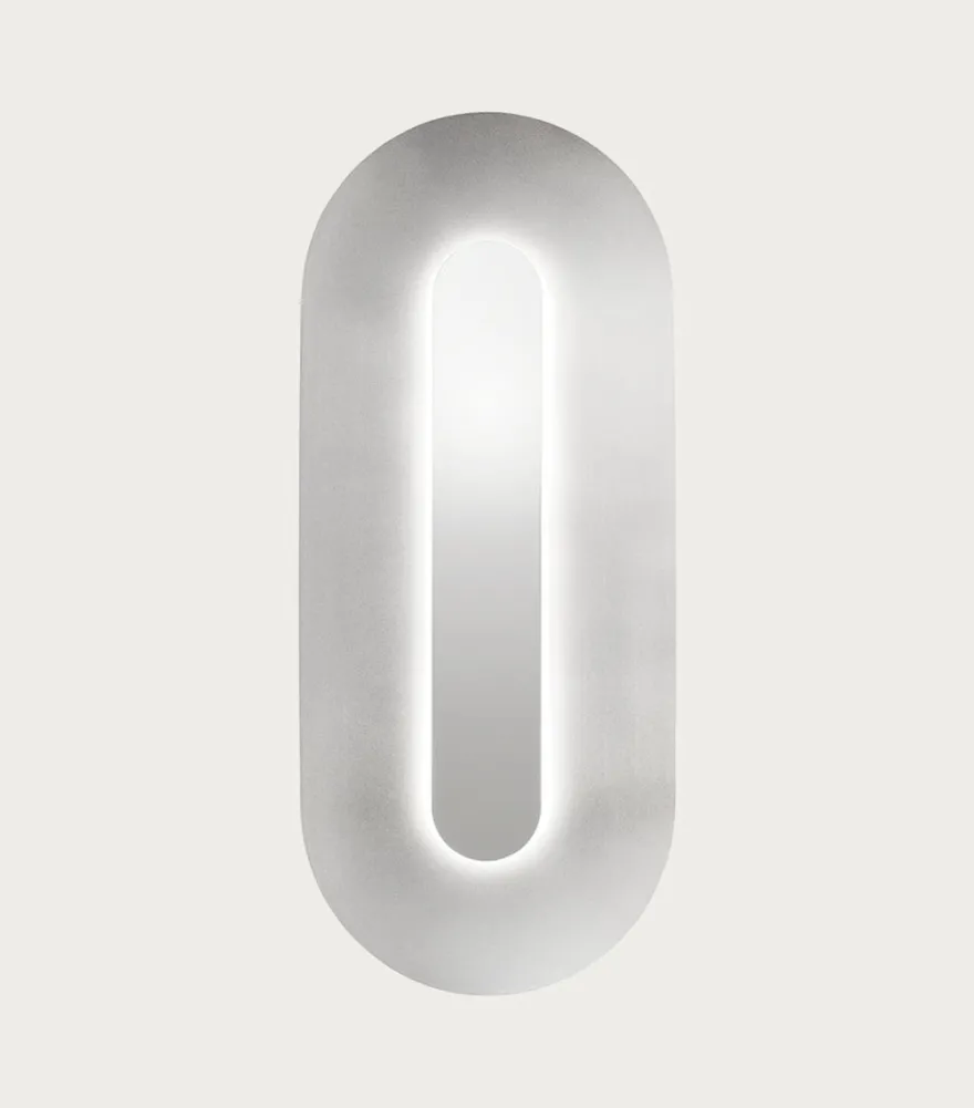 Nuura Sasi Large vegglampe - Sølv