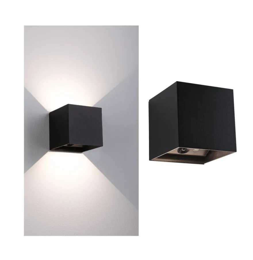Nyara oppladbar vegglampe opp/ned lys med sensor