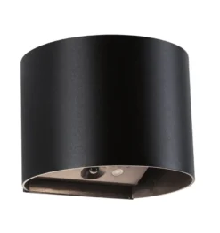 Nyara rund oppladbar vegglampe opp/ned lys med sensor