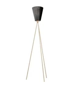 Oslo Wood gulvlampe beige med skjerm