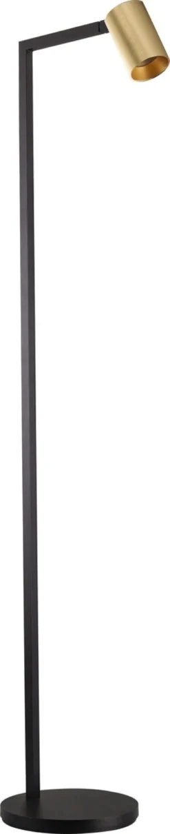 Oz K1 gulvlampe - Svart/Gullfarget