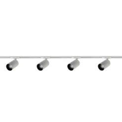 Oz spotskinne 4 spotter 2 meter - Pure white/Svart