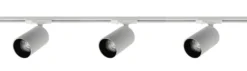 Oz spotskinne 3 spotter 1 meter - Pure white/Svart