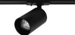 Oz spotskinne 4 spotter 2 meter - Svart/Gull