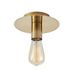 Piatto taklampe - Messingfarget - Messing