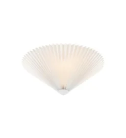 Plisado taklampe 42 - Hvit