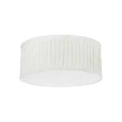 Plissè taklampe 45 - Hvit