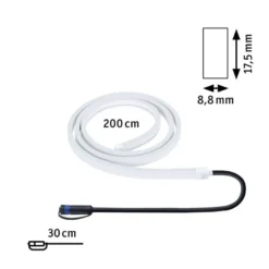 Plug & Shine LED Strips 2 meter 12W 3000 Kelvin IP68