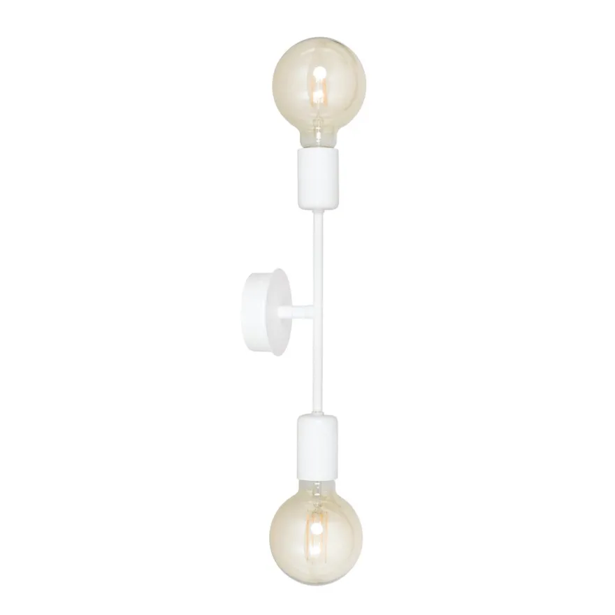 Proton vegglampe 2 lys - Hvit
