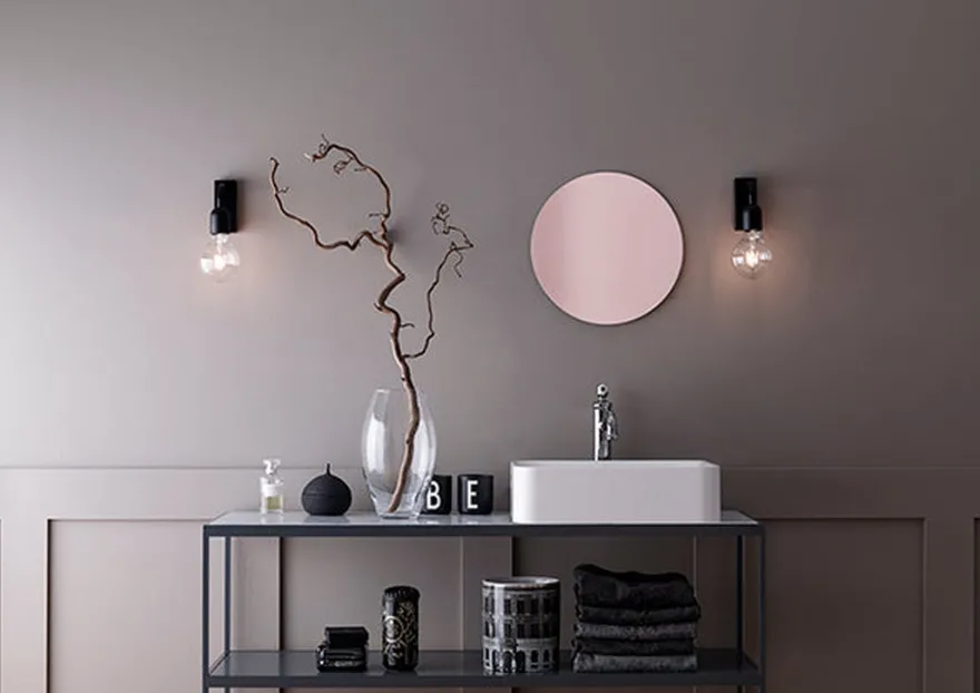 Regal vegglampe IP44 E27