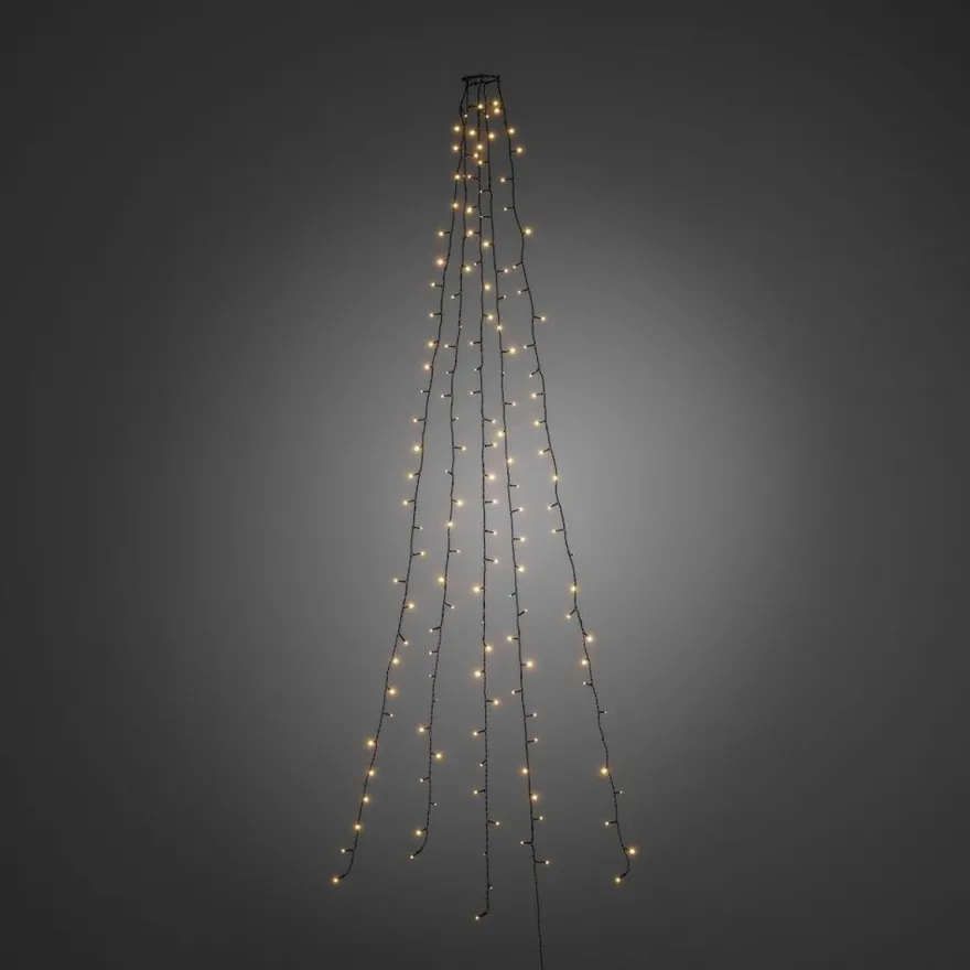 Ring slynge for juletre 5x40 LED 240 cm - Amber