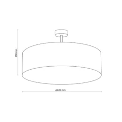 Rondo taklampe 60 cm