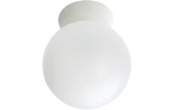 Rondo tak/vegglampe E27 IP44 - Hvit