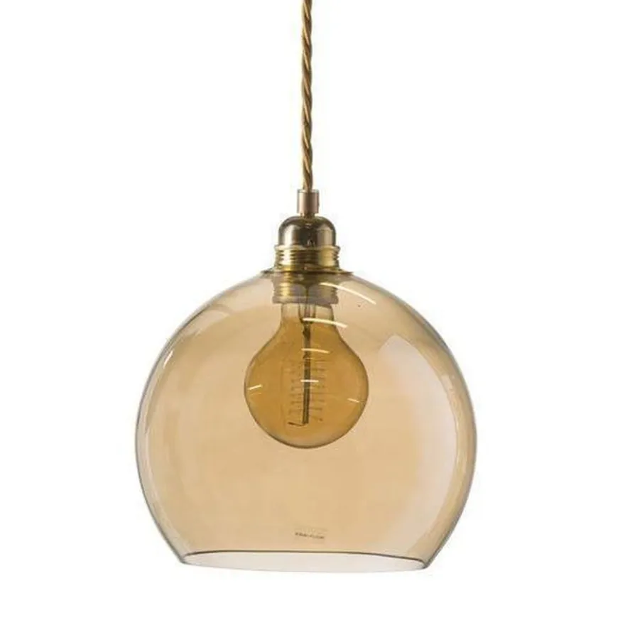 Rowan takpendel 22 cm Golden Smoke/gull