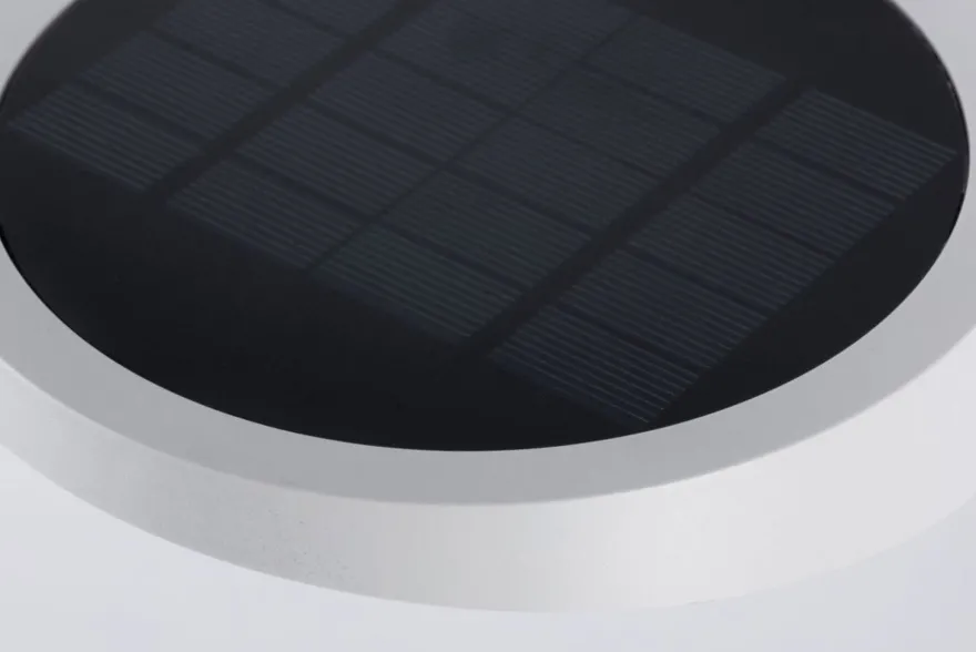 Ryse vegglampe utendørs 1,2W 3000 Kelvin m/bevegelses sensor - Solcelle