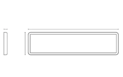 Sense Surface 1600 takarmatur 41W 3000K IP20 IK10 Dimbar - Hvit