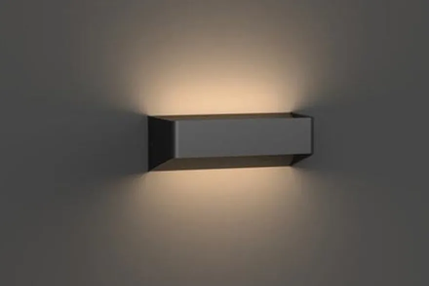 Søgne xl vegglampe opp/ned utendørs IP54 18W 3000K - Svart