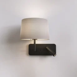 Side by Side Grande vegglampe m/USB