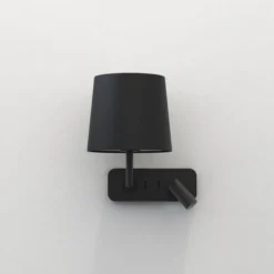 Side by Side vegglampe med skjerm