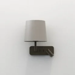 Side by Side vegglampe med skjerm