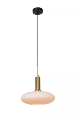 Singala takpendel 30 cm - Svart/Opal/Messingfarget