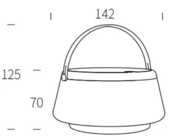 Solar bordlampe 2,2W 2700 Kelvin IP44 utendørs med solcelle