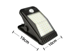Solar Sensor clips vegglampe utendørs 4W 3000K IP65 - Solcelle