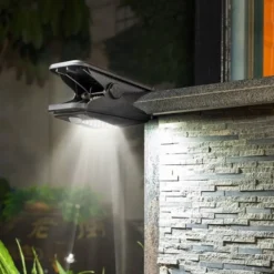 Solar Sensor clips vegglampe utendørs 4W 3000K IP65 - Solcelle