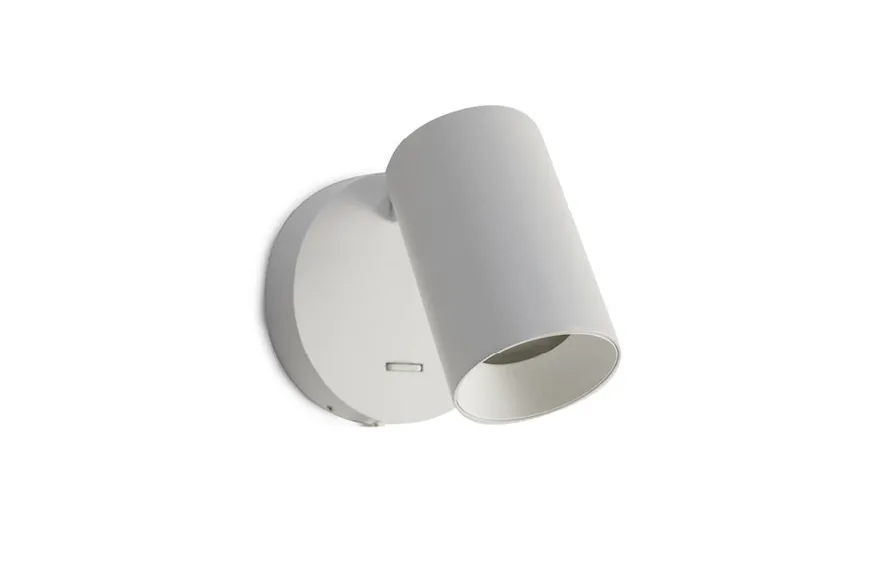 Spoton rund vegglampe GU10 med bryter