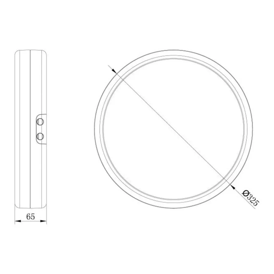 Storm 325 taklampe 3000/4000 Kelvin 10/18/24W IP65