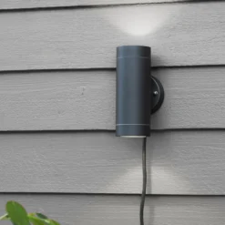 Sylinder vegglampe Svart - Garden 24 - Svart