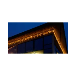System led istappslynge 3 meter 50 lys varmhvit - Svart