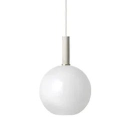 Taklampe Collect Sphere-High Socket Lys grå