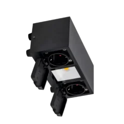 Talos vegglampe utendørs IP54 8W m/dobbel stikkontakt