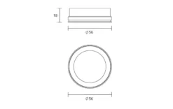 Tube mini Gull Ø59mm Baffel - Gullfarget
