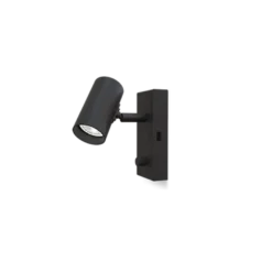 Tyson vegglampe m/USB høyre side dimbar - Svart