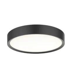 Universal taklampe 28 cm 3-step dim 12W 3000 Kelvin IP44 - Svart