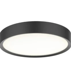 Universal taklampe 33 cm 3-step dim 18W 3000 Kelvin IP44 - Svart