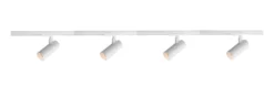 Vox Ezra spotskinne 4 spotter 2 meter 4x10W 3000K dimbar RA90 - Pure white