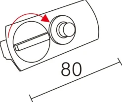 Vox pendeladapter for spotskinne - Svart